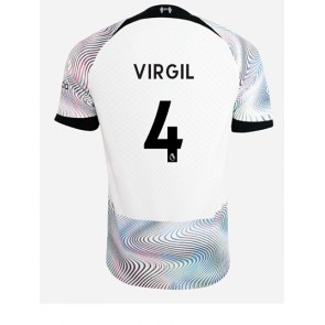 Liverpool Virgil van Dijk #4 Bortedrakt 2022-23 Kortermet